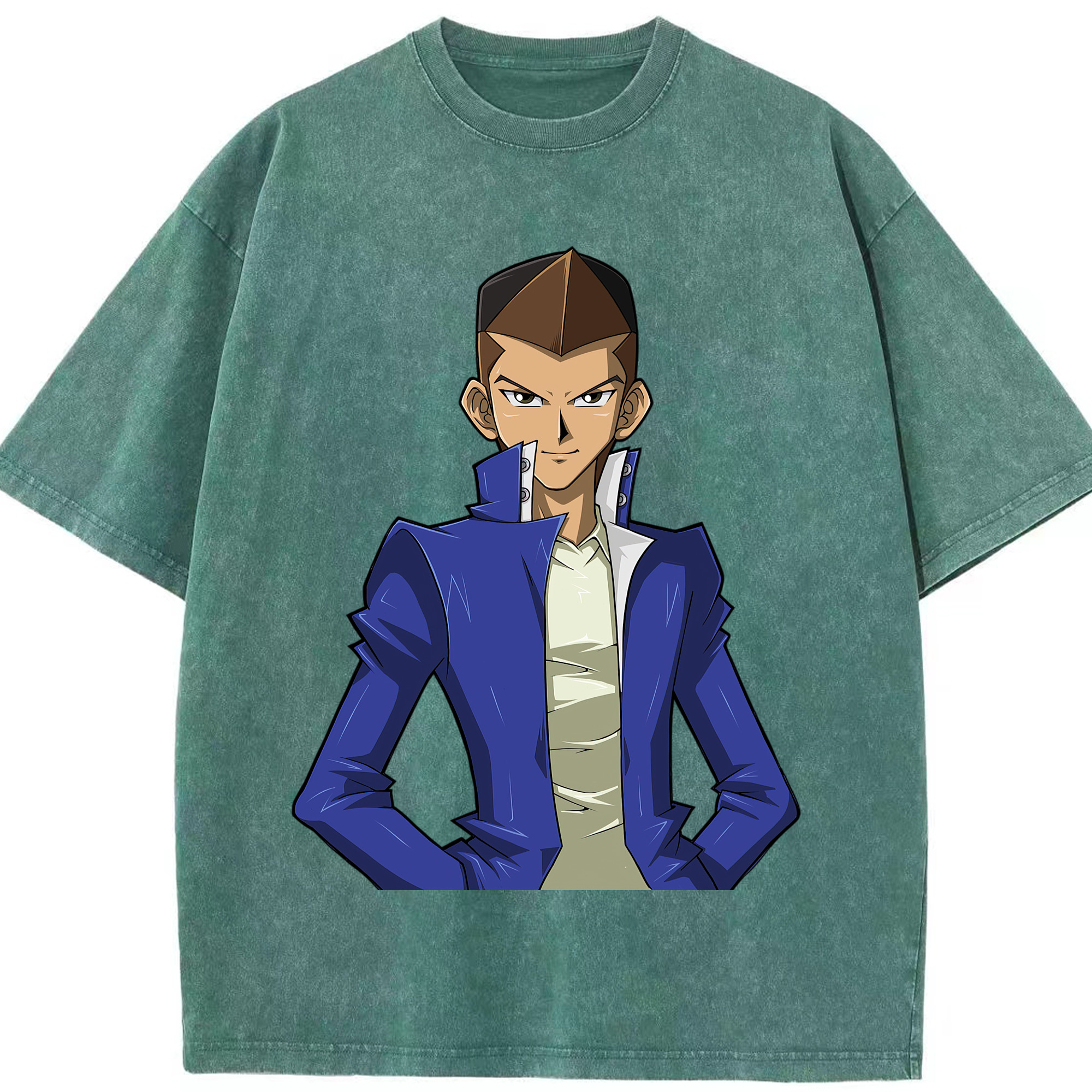 （画像用） 遊☆戯☆王 Yu-Gi-Oh! 綿100% ヴィンテージ風 半袖Tシャツ（フロントプリント）
